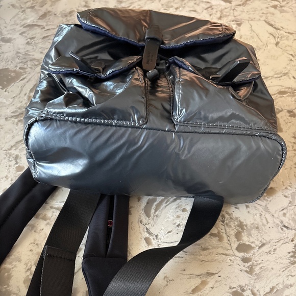 Women’s Kenneth Cole NY Gunmetal Vesey Water Resistant Nylon Backpack - Picture 6 of 7